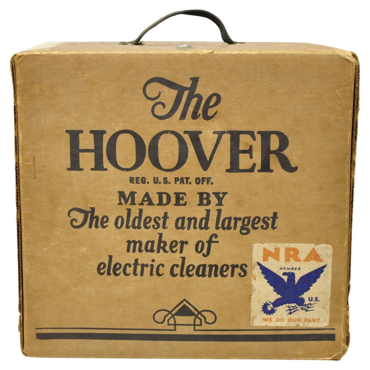 The Hoover Co Model 450 Advertisement Cardboard Box NRA Sticker Delivery Box For Sale