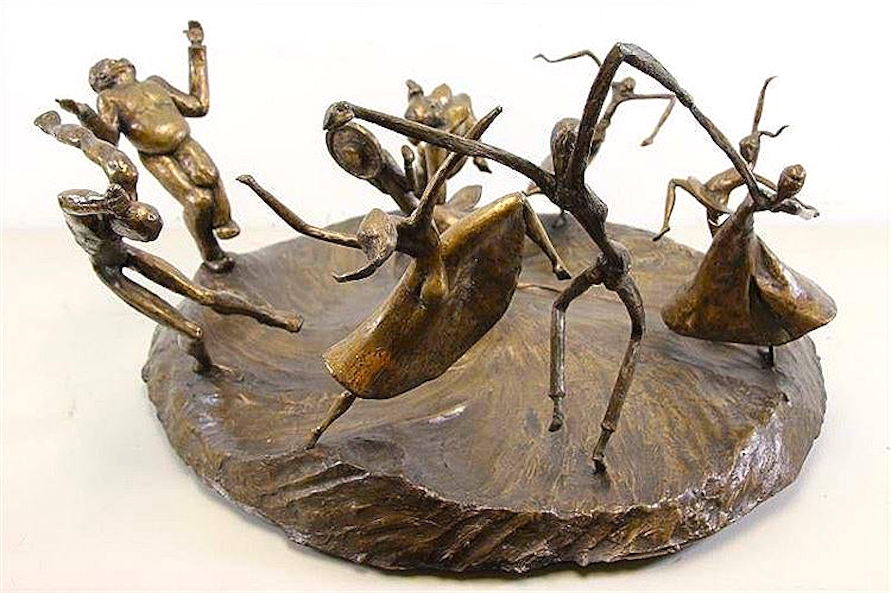 Américain Sculpture en bronze « The Horah » de Sonya Bellak en vente