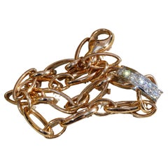 Bicolor Bracelet Rose Gold 0.43 ct TW VS Hottest Amazing Piece of Jewelry Italy