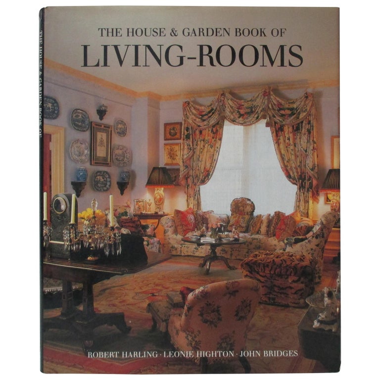 The House and Garden Book of Living Rooms Hardcover Decoration Book For Sale