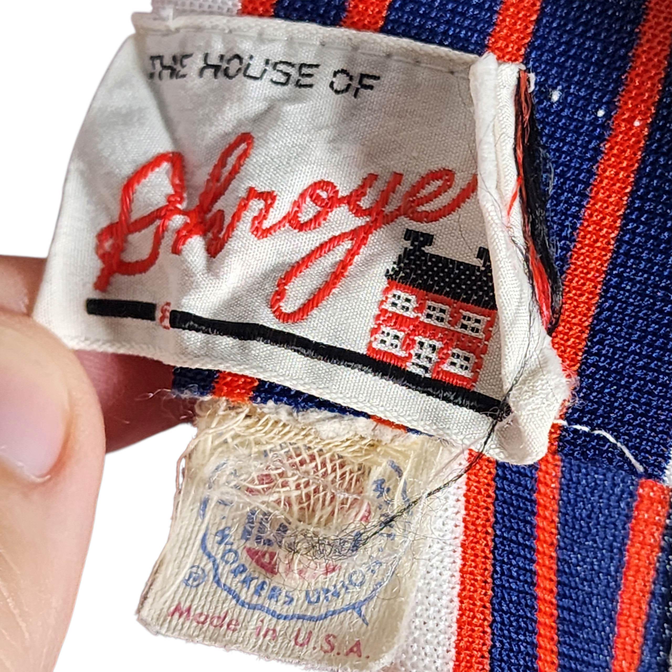 The House of Shroyer Robe sans manches rayée rouge, blanc et bleu, années 1960 en vente 1
