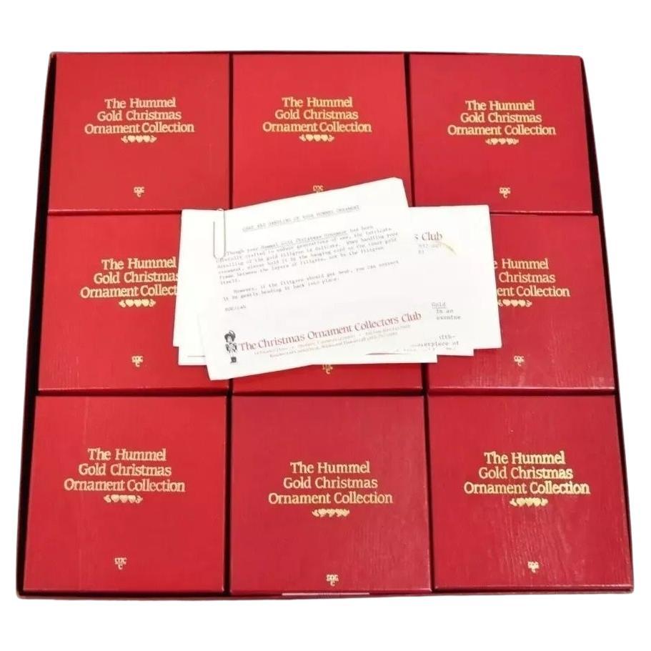 The Hummel Gold Christmas Ornament Collection Box Set of 36 in Box