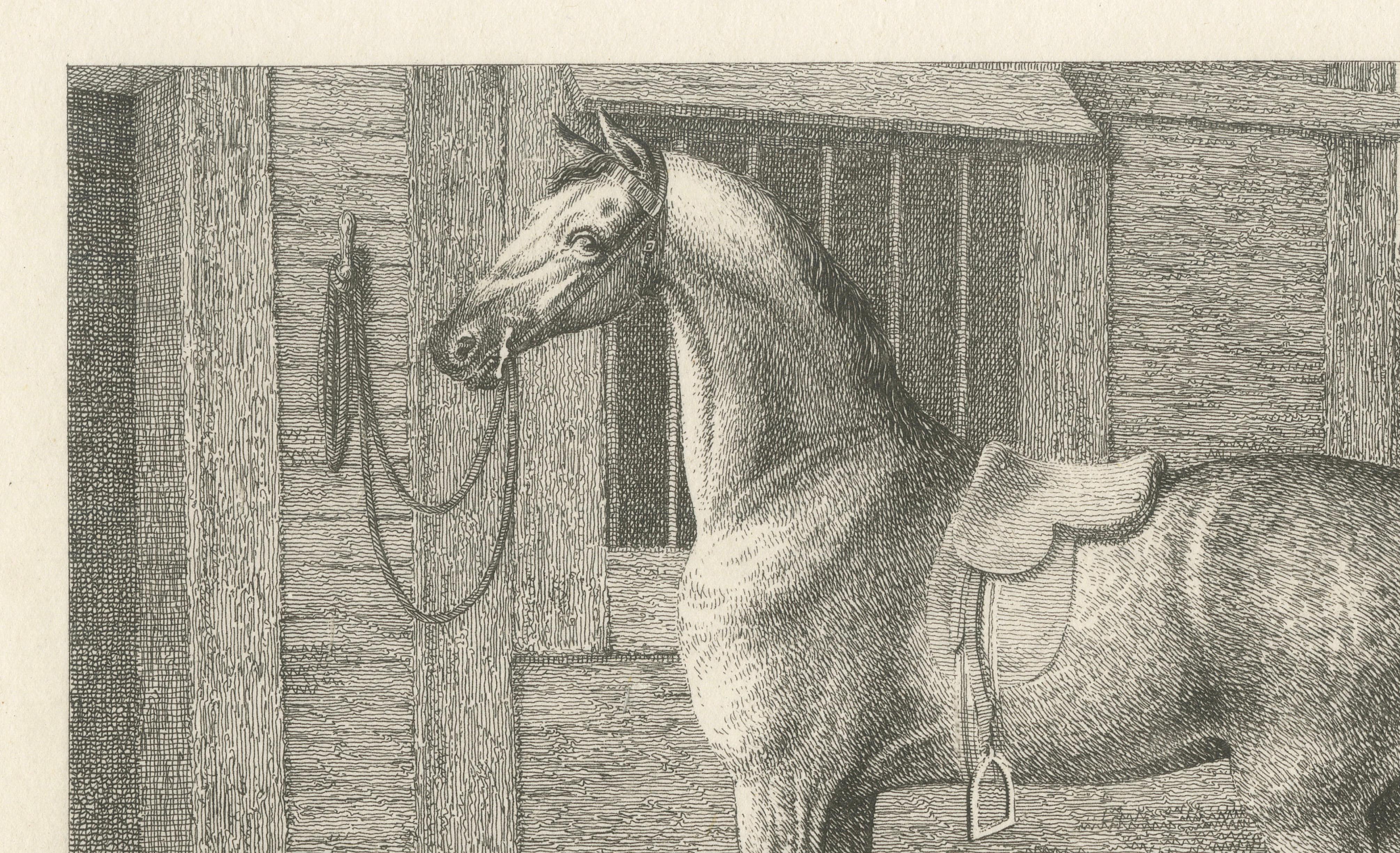 The Hunter, Samuel Howitt Georgian Equestrian Engraving, England, 1799