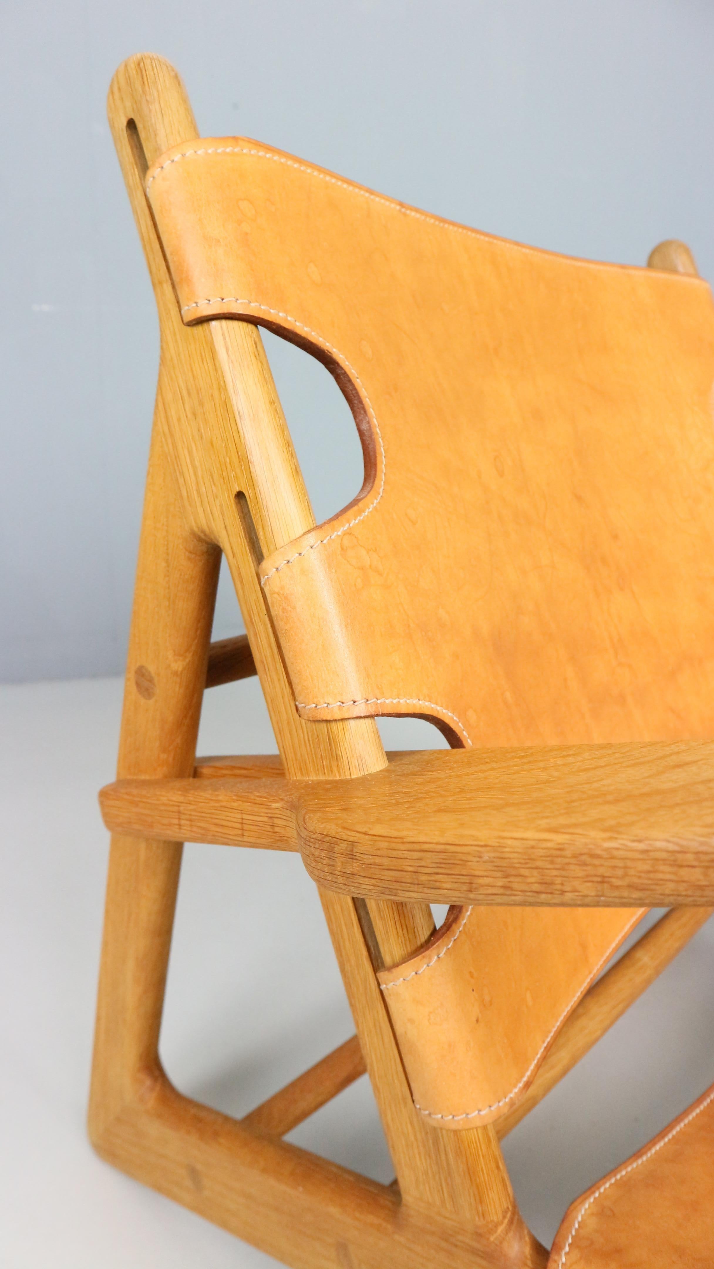 'The Hunting Chair' 2229 by Børge Mogensen, Fredericia Furniture 1970s For Sale 3