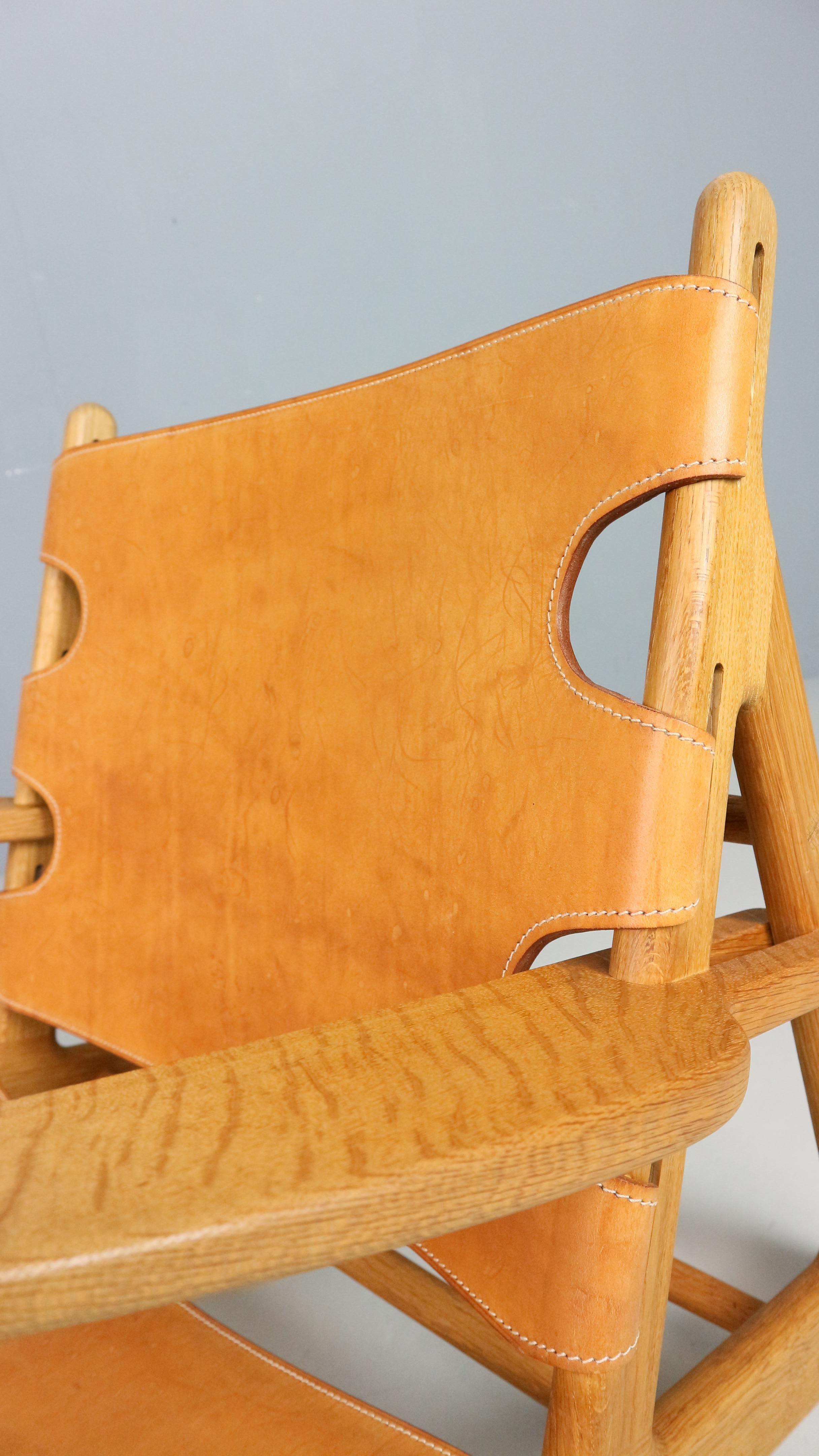 'The Hunting Chair' 2229 by Børge Mogensen, Fredericia Furniture 1970s For Sale 4