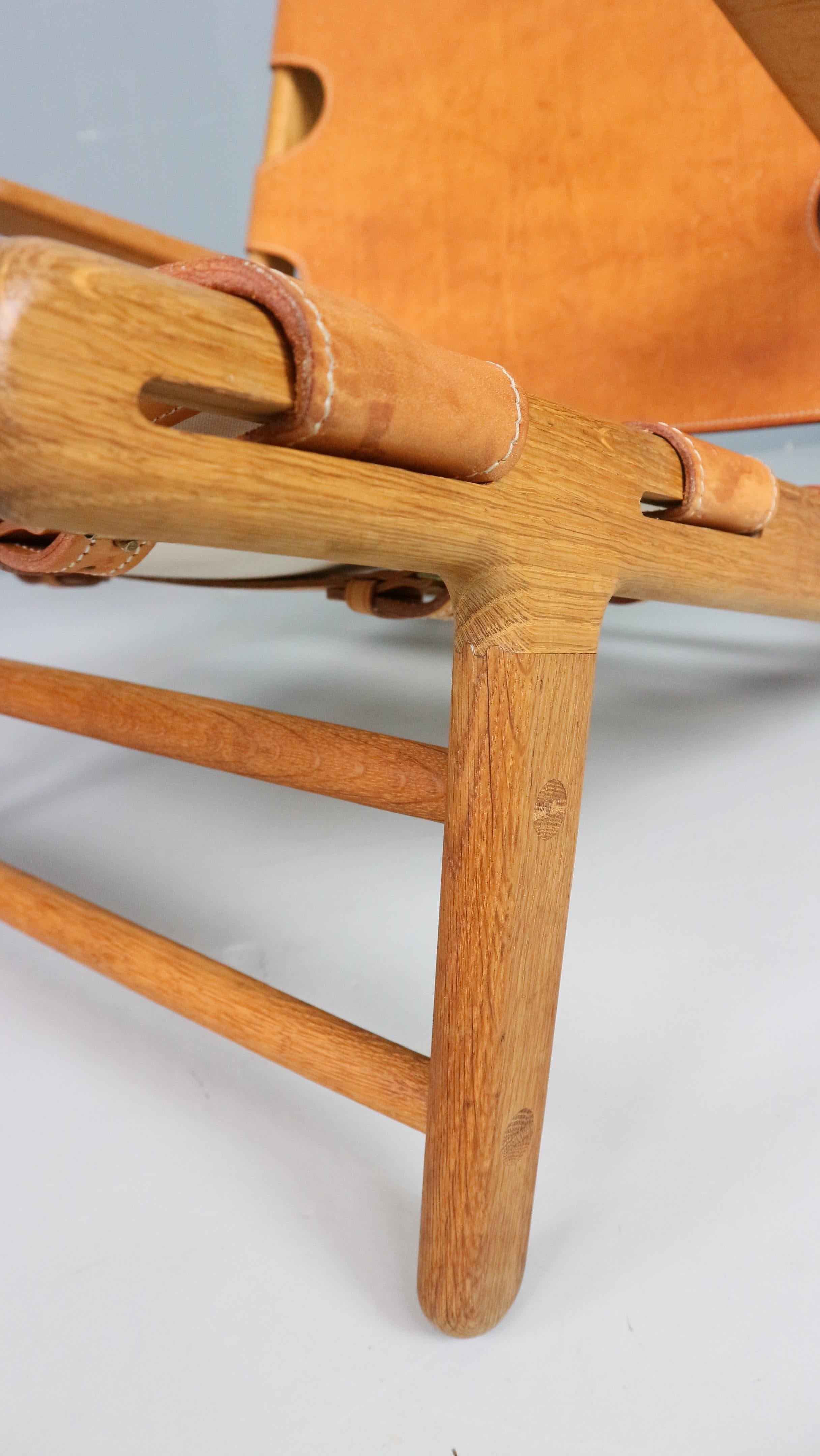 'The Hunting Chair' 2229 by Børge Mogensen, Fredericia Furniture 1970s For Sale 5