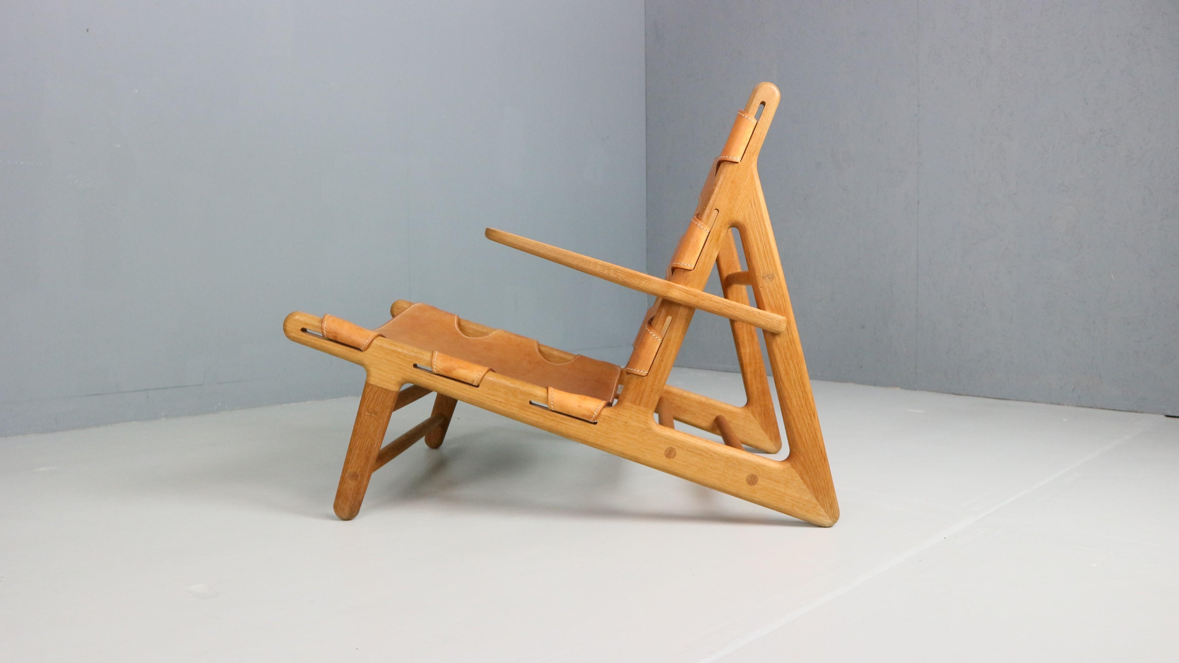'The Hunting Chair' 2229 by Børge Mogensen, Fredericia Furniture 1970s For Sale 1