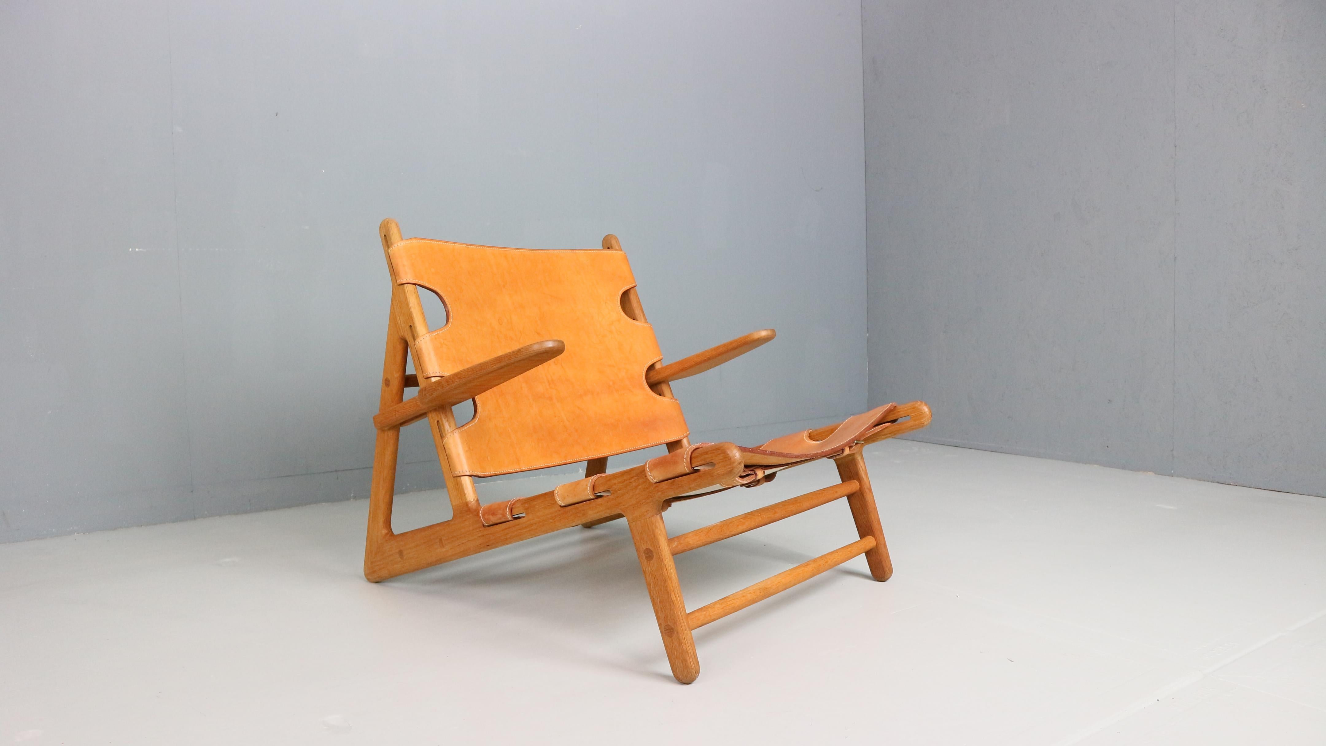 'The Hunting Chair' 2229 by Børge Mogensen, Fredericia Furniture 1970s For Sale 2