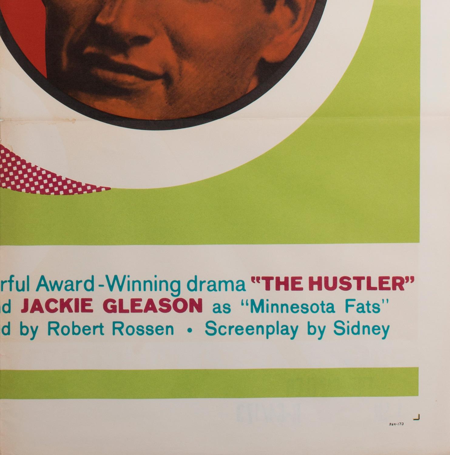 Poster cinematografico originale di The Hustler (1964) in vendita 2