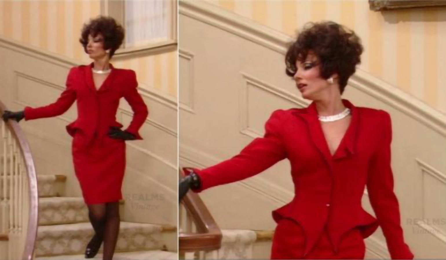 The Iconic red Thierry Mugler LES INFERNALES Suit 1988/89 9