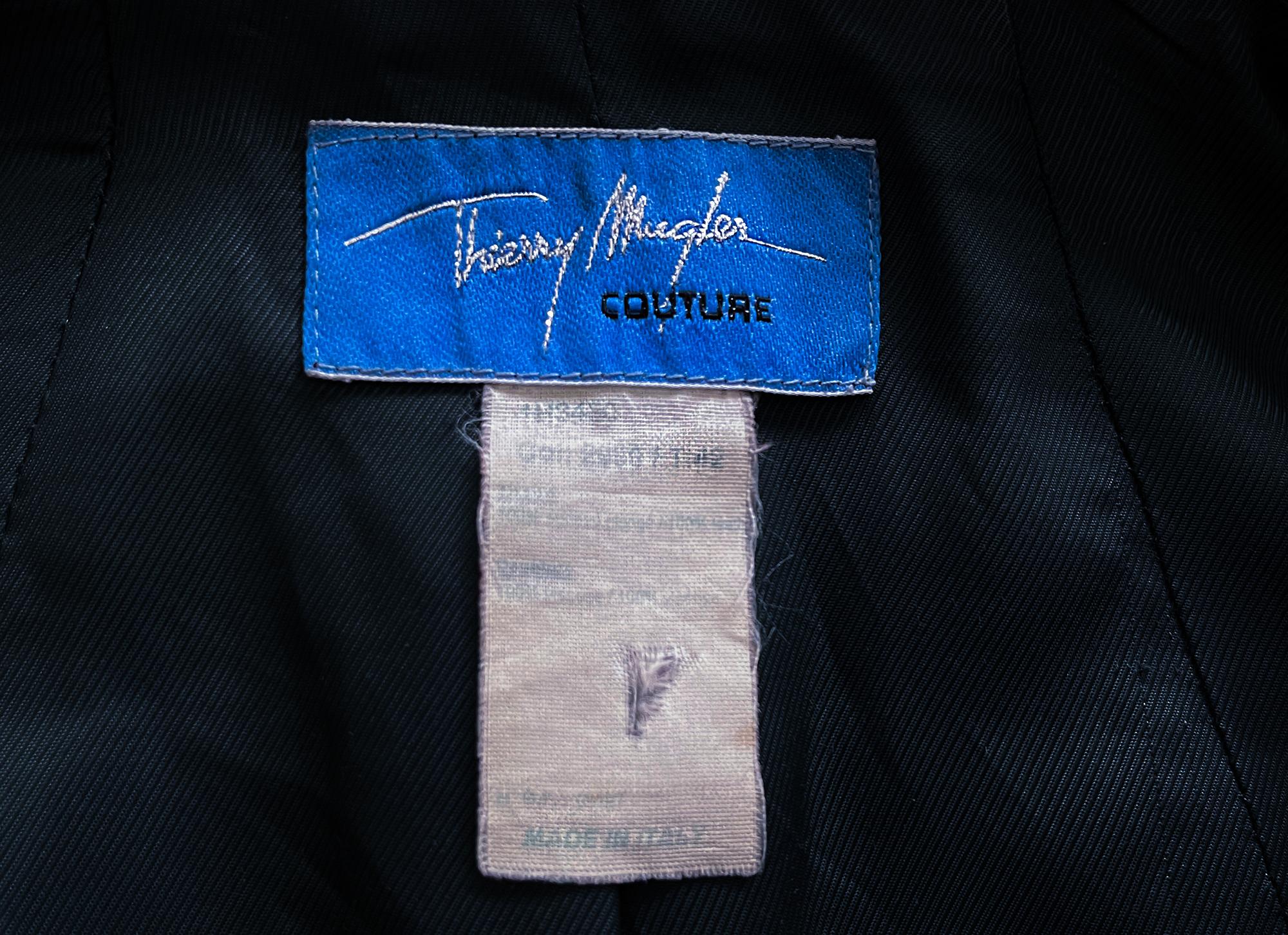 The Iconic Thierry Mugler Couture Anatomique TRON Leather Jacket FW 2001 1