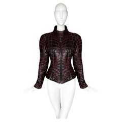 L'iconica giacca in pelle Thierry Mugler Couture Anatomique TRON FW 2001