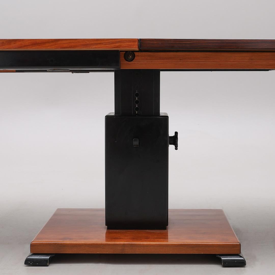 Brass The 'Ideal Table' by Otto Wretling,  Functionalist Folding Table For Sale