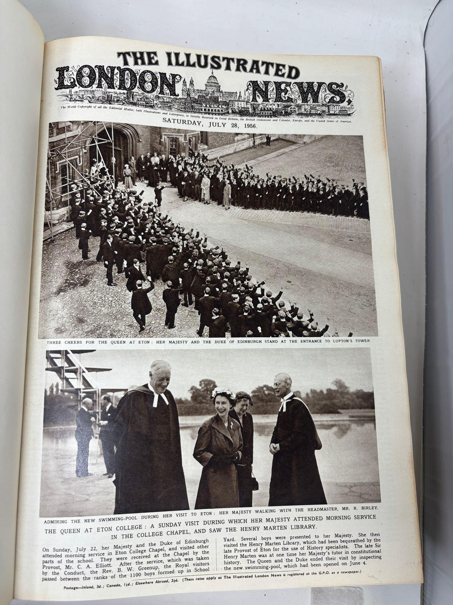 The ILLUSTRATED LONDON NEWS 1954 Vol 2 and 1956 Vol 1 Vol 2 Set of 3 Books For Sale 5