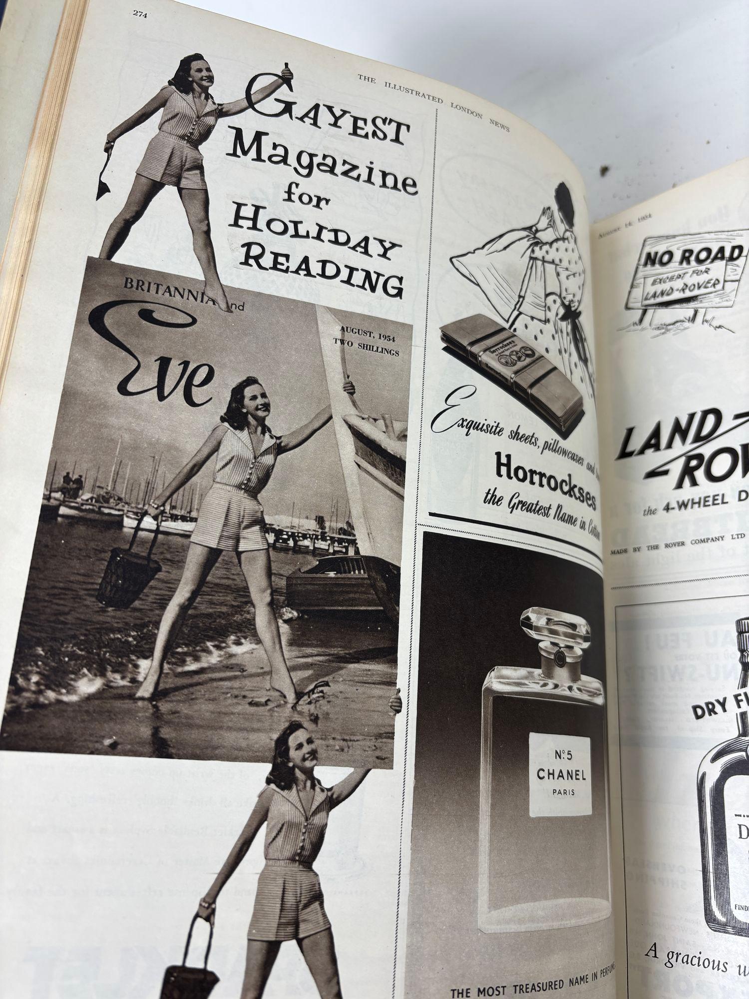 The ILLUSTRATED LONDON NEWS 1954 Vol 2 and 1956 Vol 1 Vol 2 Set of 3 Books For Sale 11