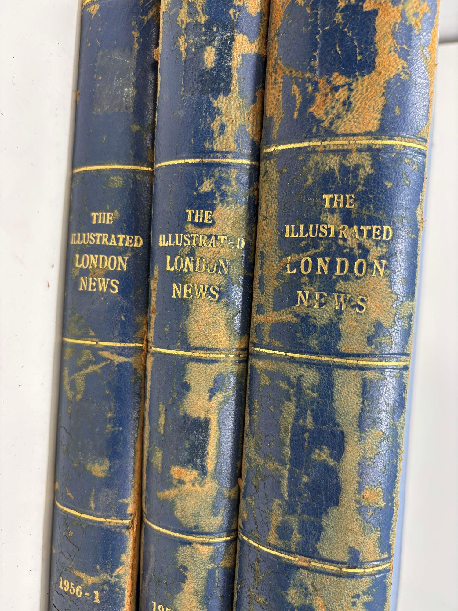 The ILLUSTRATED LONDON NEWS 1954 Vol 2 and 1956 Vol 1 Vol 2 Set of 3 Books.
Each book stamped: 