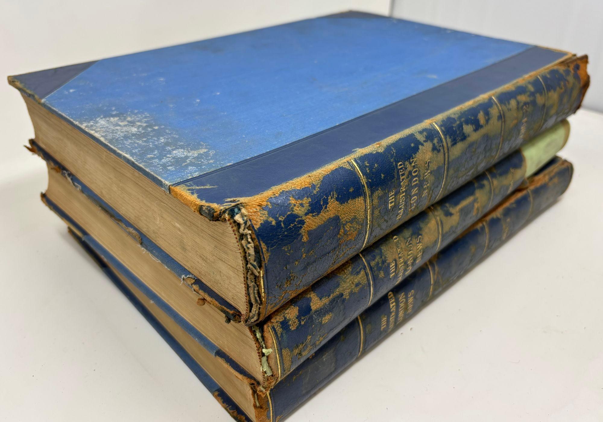 Hand-Crafted The ILLUSTRATED LONDON NEWS 1954 Vol 2 and 1956 Vol 1 Vol 2 Set of 3 Books For Sale