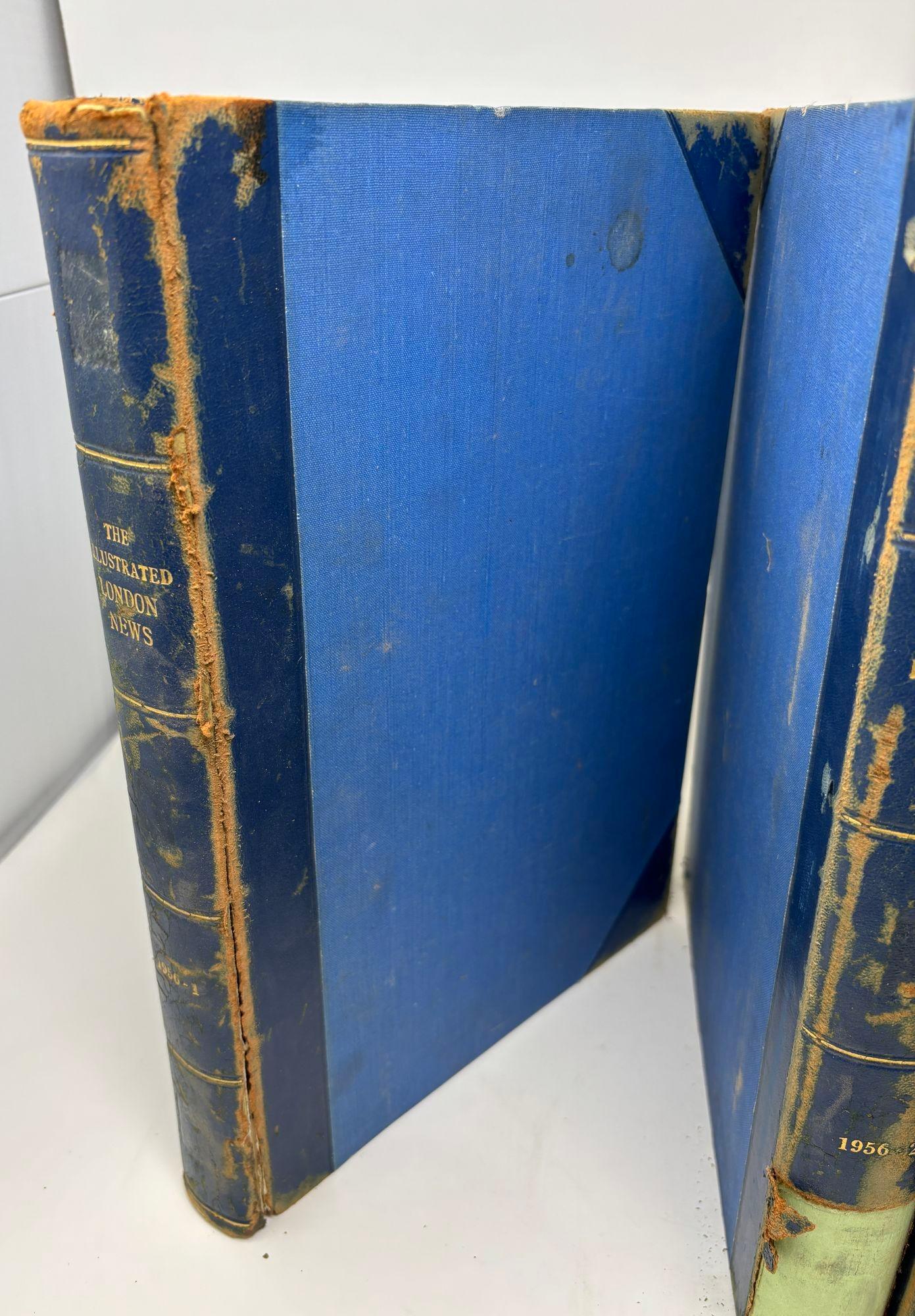 Paper The ILLUSTRATED LONDON NEWS 1954 Vol 2 and 1956 Vol 1 Vol 2 Set of 3 Books For Sale
