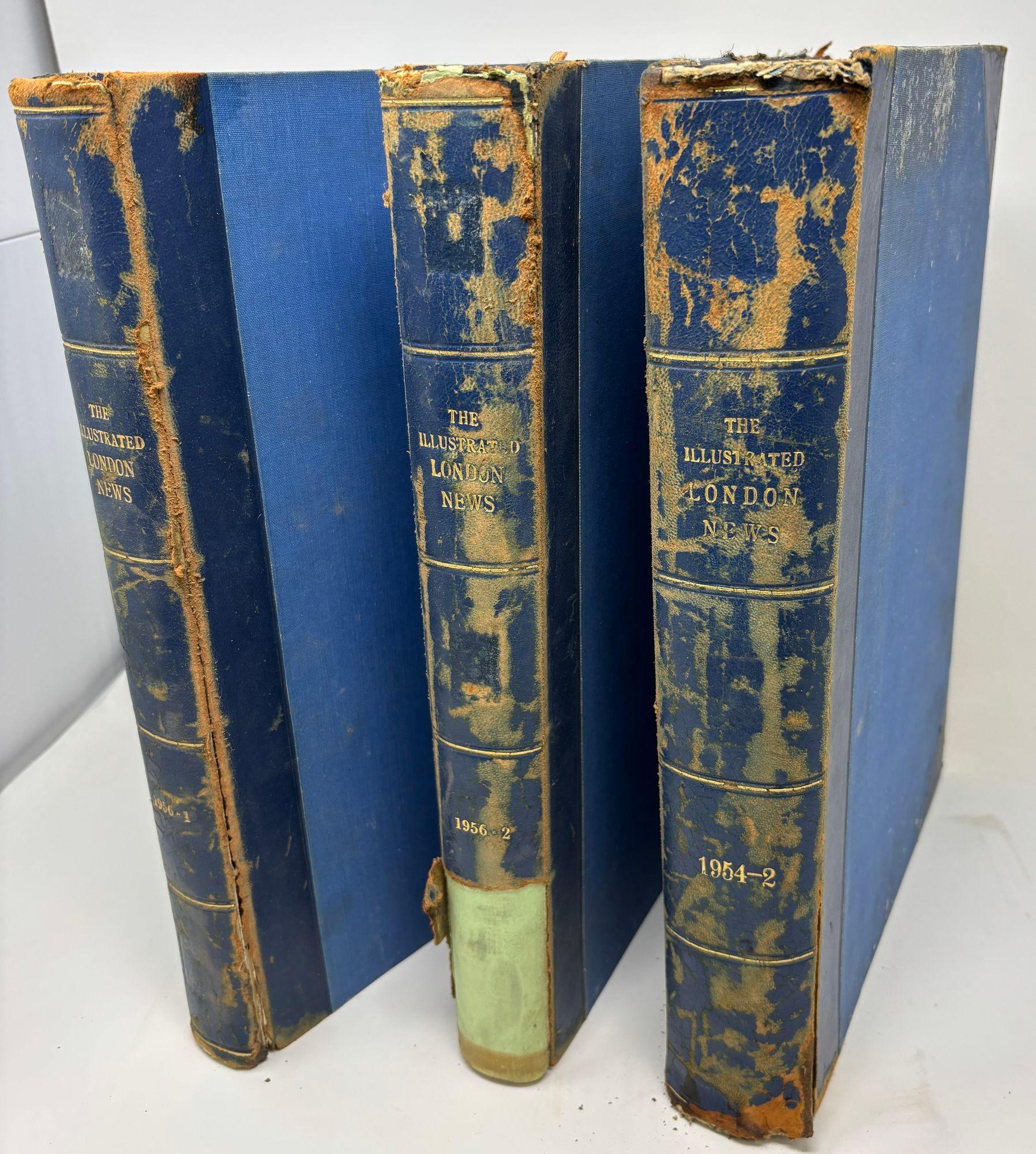 The ILLUSTRATED LONDON NEWS 1954 Vol 2 and 1956 Vol 1 Vol 2 Set of 3 Books For Sale 1