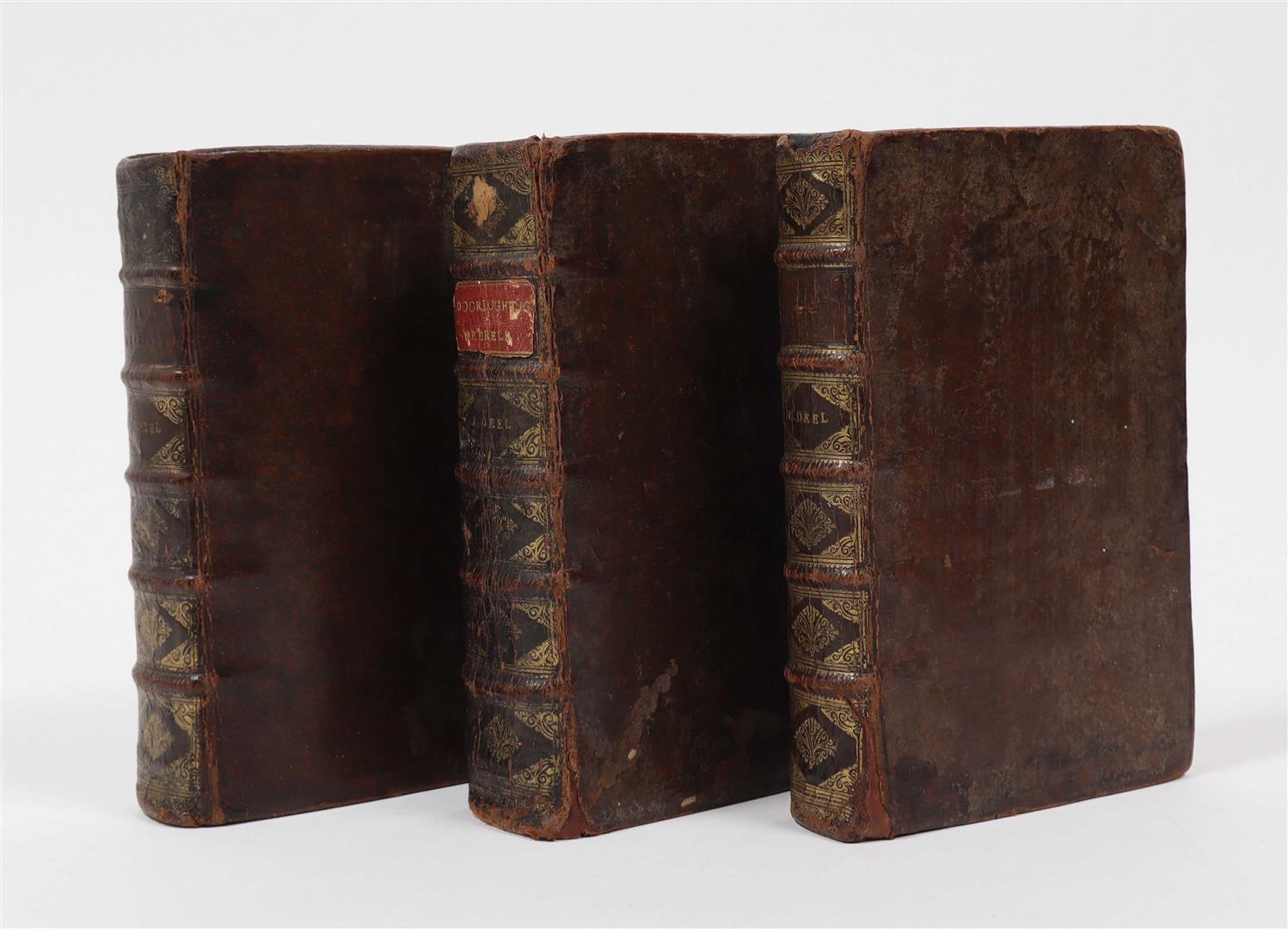 De Doorluchtige Weereld - S. de Vries, François Halma, Amsterdam, 1700

Magnifique ensemble complet en trois volumes de De Doorluchtige Weereld (Le monde illustre), écrit par S. de Vries et publié à Amsterdam en 1700 par François Halma et Jan van