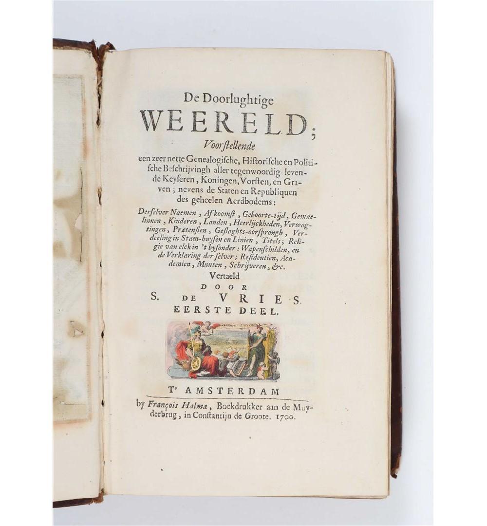 Le monde illustre - Rare chef-d'œuvre héraldique et historique hollandais, 1700 Bon état - En vente à Langweer, NL