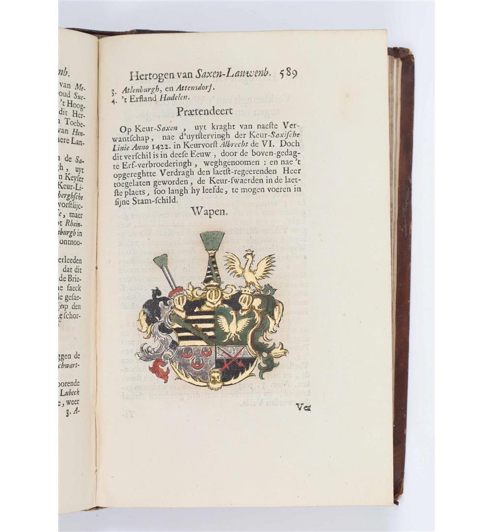 Le monde illustre - Rare chef-d'œuvre héraldique et historique hollandais, 1700 en vente 2