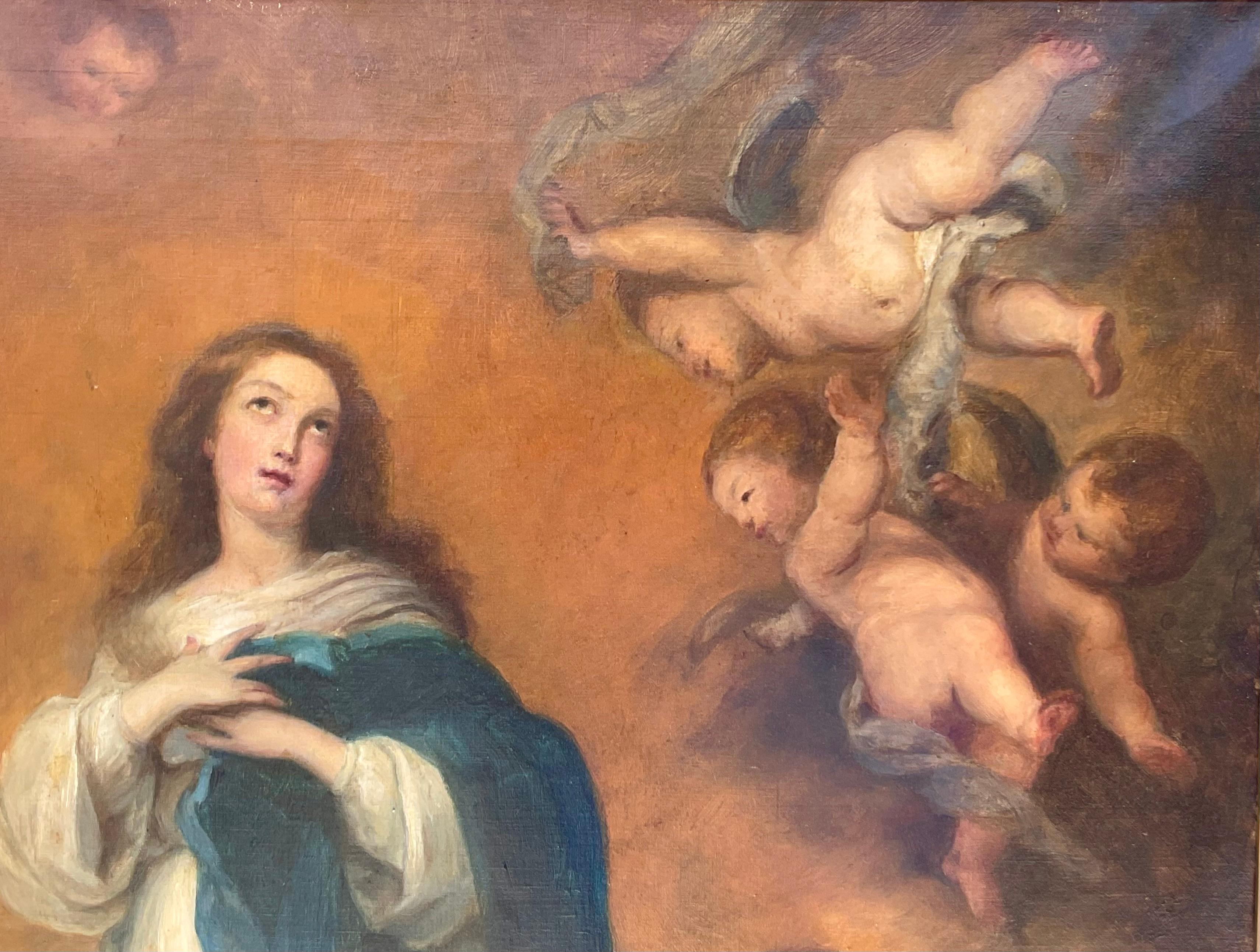 The Immaculate Conception Painting After Bartolome Esteban Murillo For Sale 2