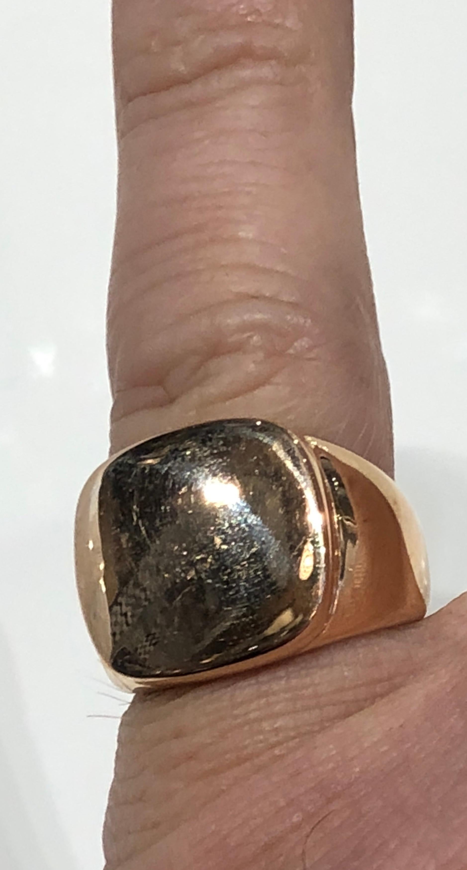 Modern Imperial 18 Karat Gold Signet Ring, by Martyn Lawrence Bullard For Sale