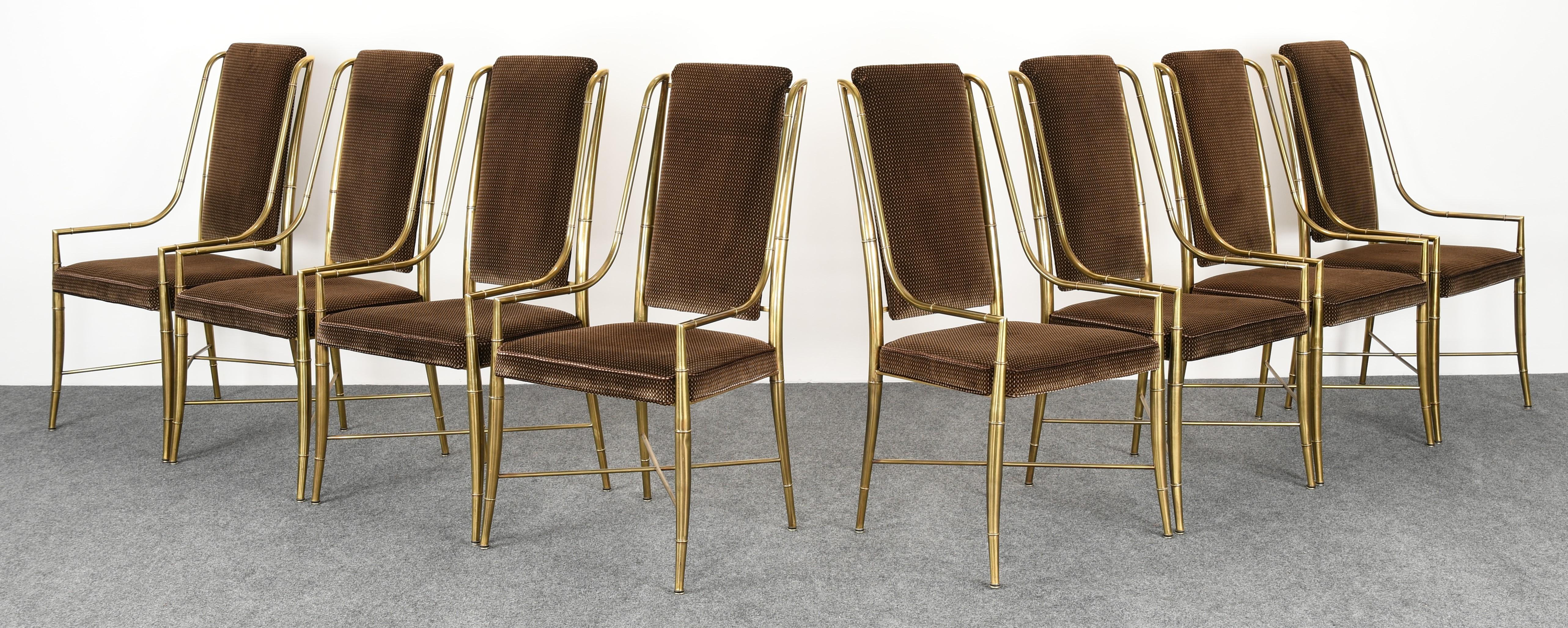 A magnificent set of eight chairs known as 