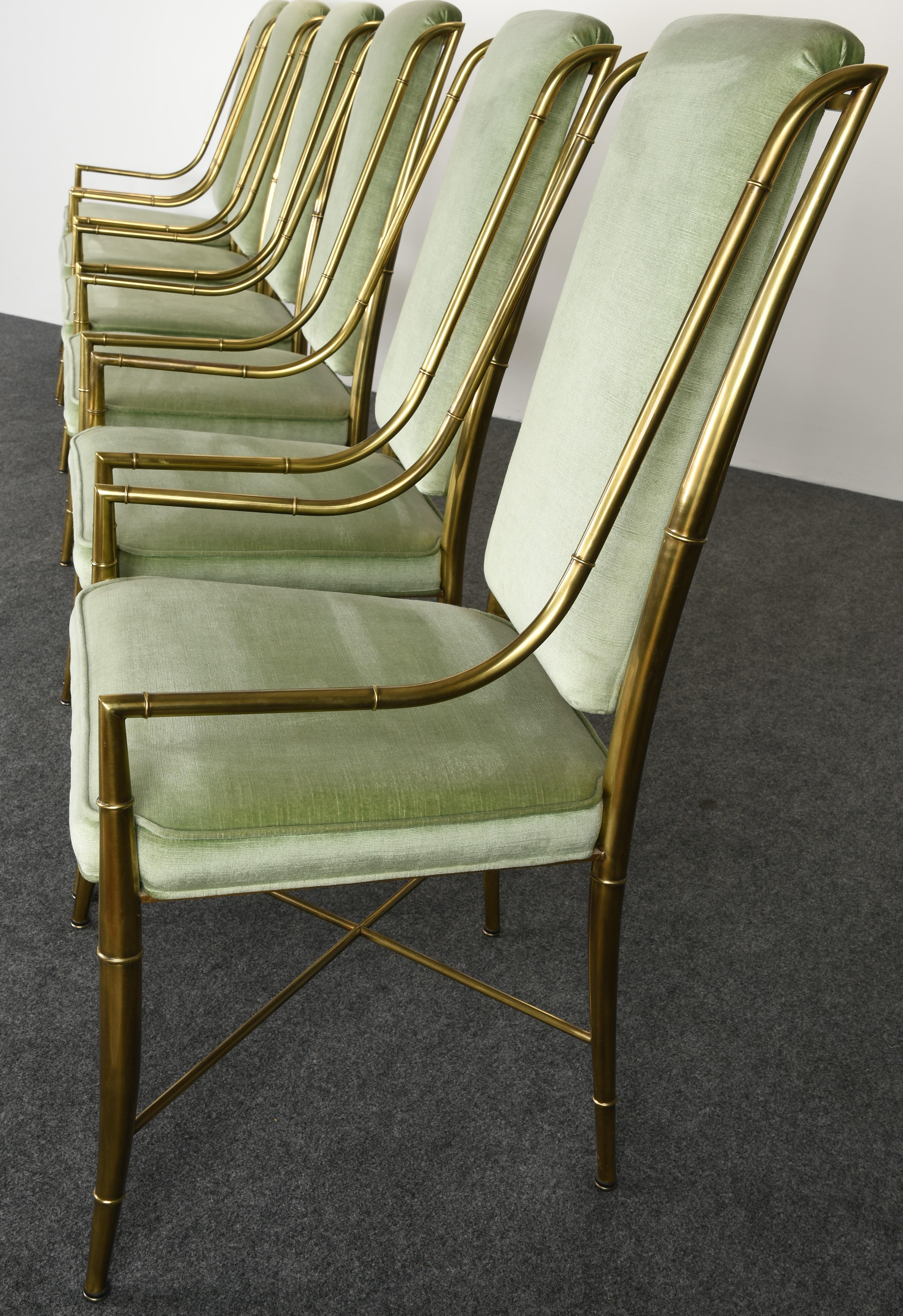 A magnificent set of six chairs known as 