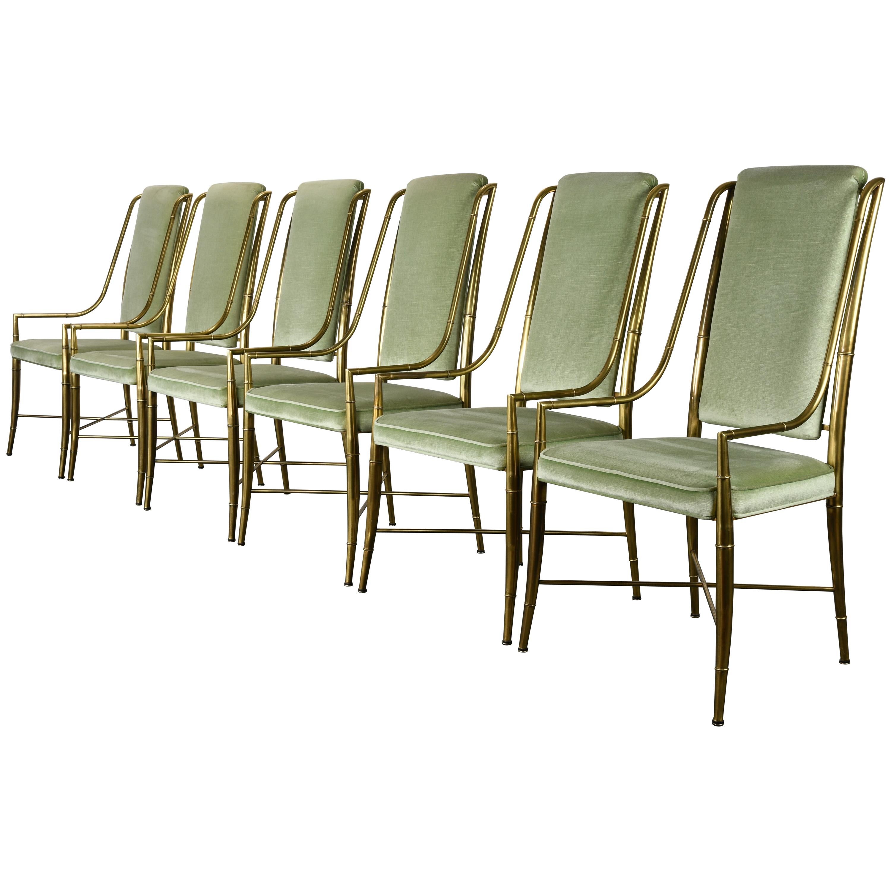 "The Imperial Chair" Set of Six by Weiman/Warren Lloyd for Mastercraft, 1970s