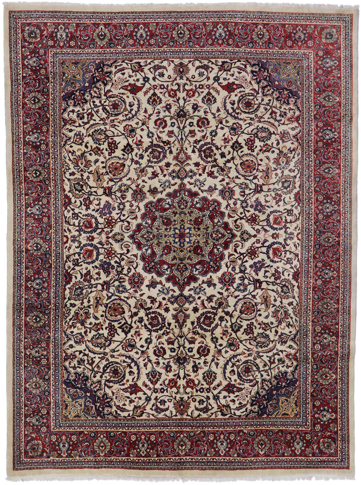 Antiker persischer Mahal-Teppich im Angebot 1