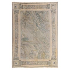 The Imperial Marbling: A Vintage Chinese Rug with Corinthian Elegance