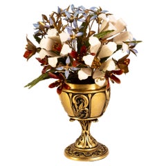 The Imperial Russian Faberge Enamel Flowers Bouquet by Franklin Mint