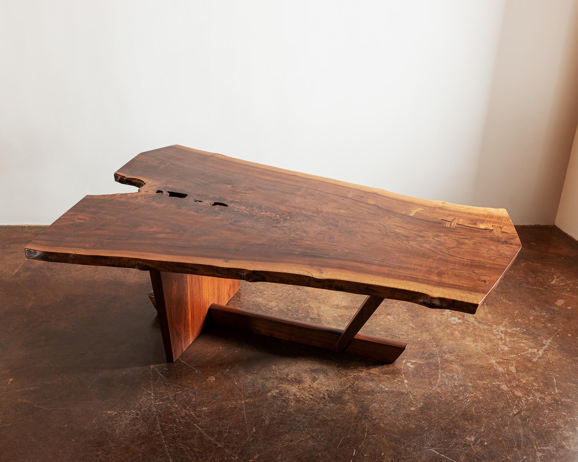 Organic Modern Original Holtz Dining Table by George Nakashima, 1986