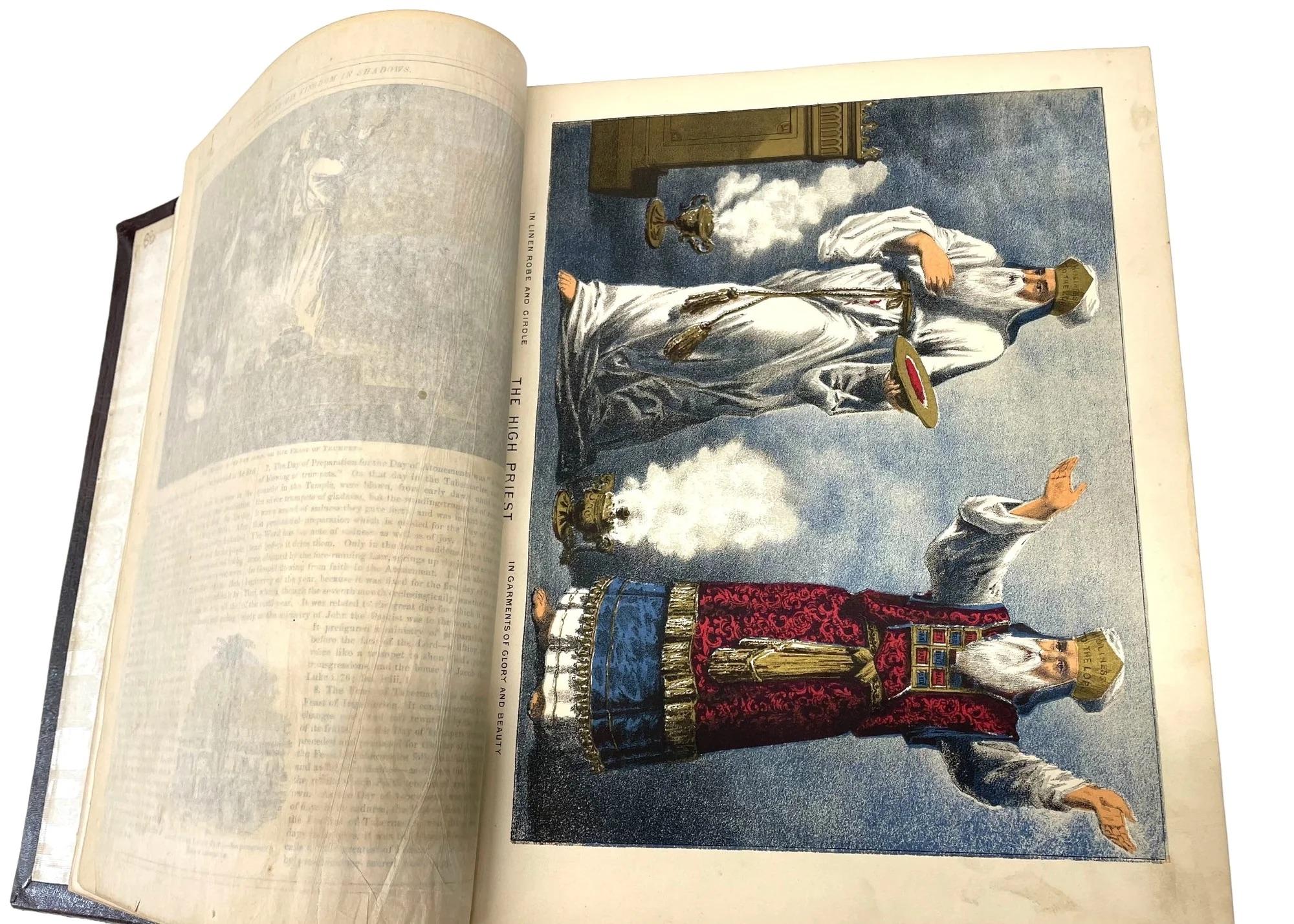 The Improved Domestic Bible, by Reverend Nevin, Illustrated, Circa 1880 2
