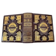 The Improved Domestic Bible, by Reverend Nevin, Illustrated, Circa 1880