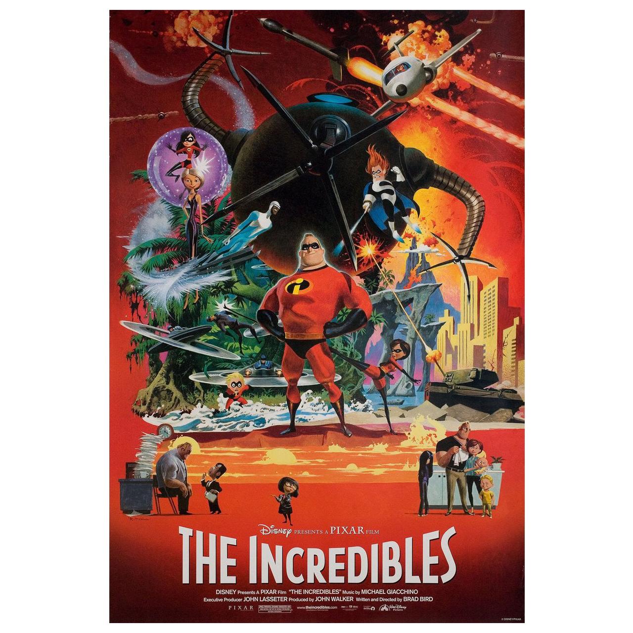 The Incredibles 2004 U.S. One Sheet Film Poster