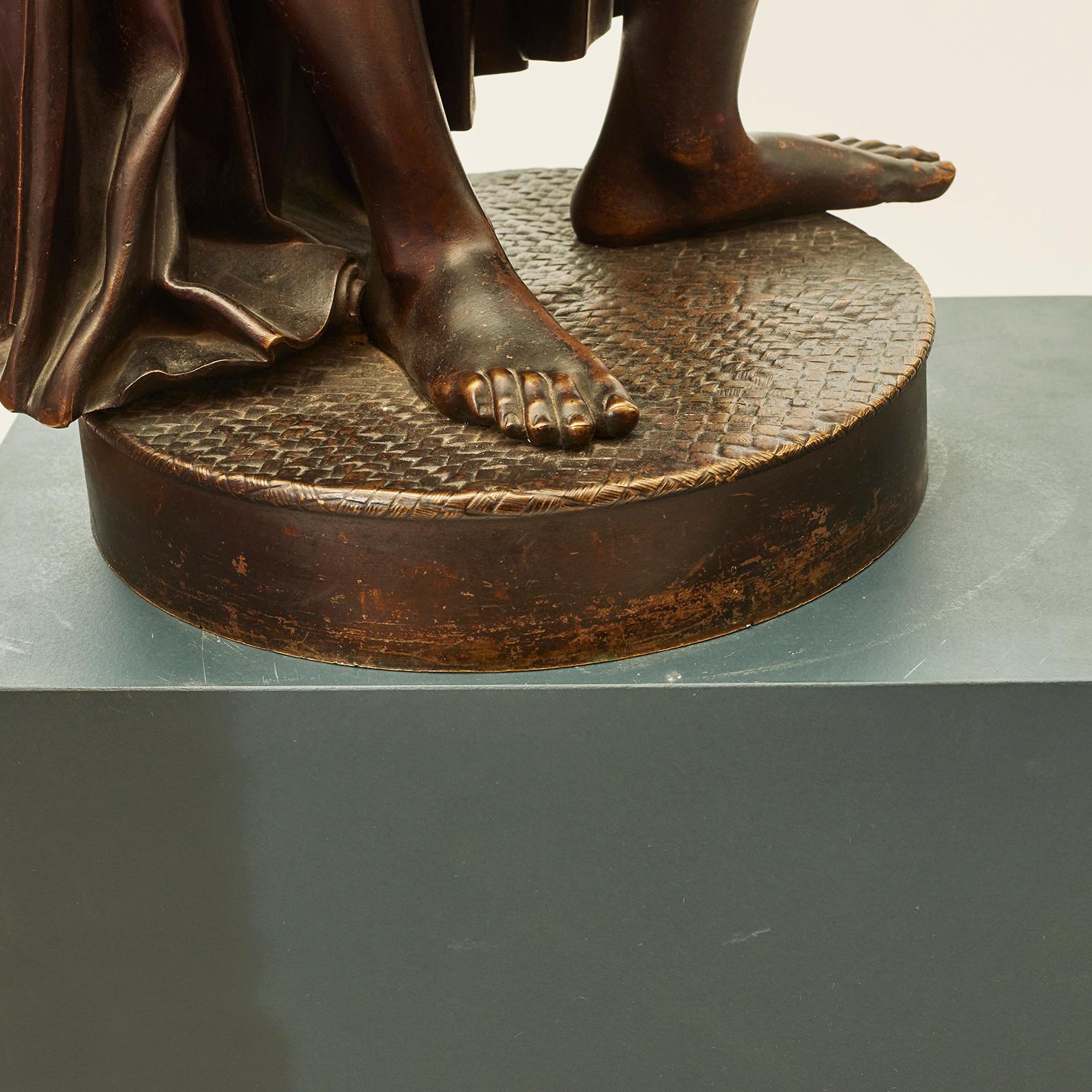 ‘The Indian Slave’ Bronze Lamp by François-Christophe Armand Toussaint 5