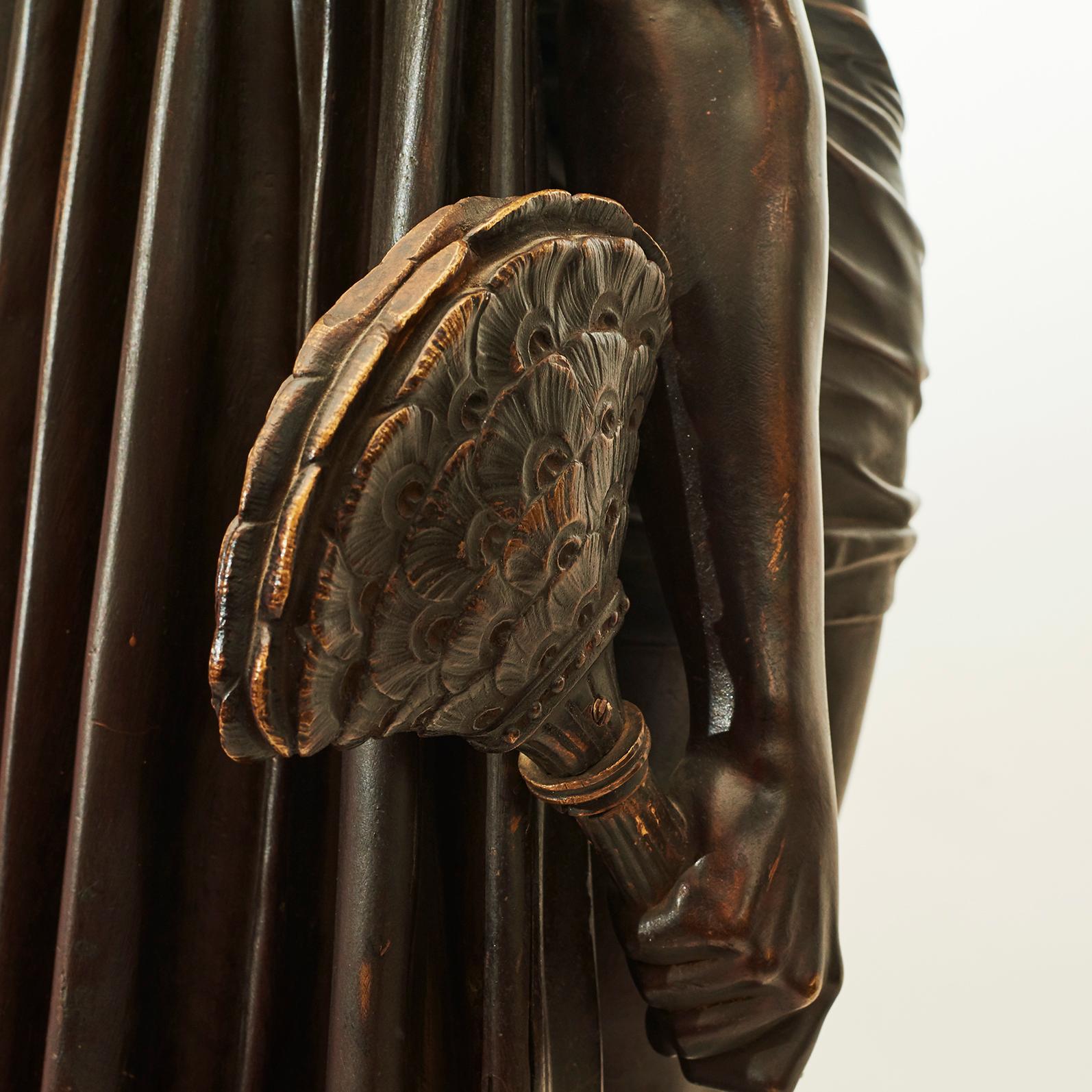 ‘The Indian Slave’ Bronze Lamp by François-Christophe Armand Toussaint 2
