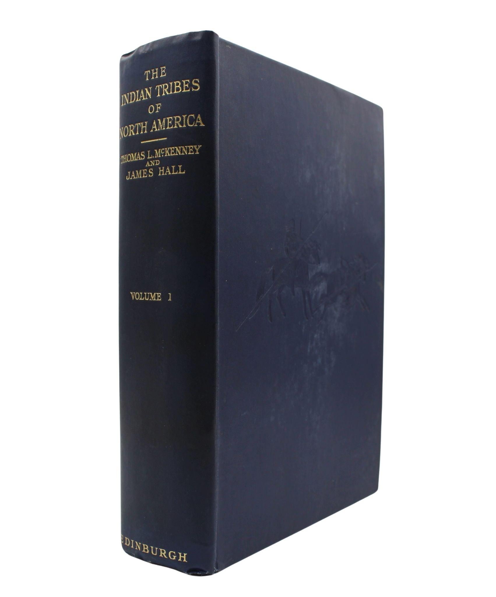 Écossais Les tribus indiennes d'Amérique du Nord par Thomas McKenney & A Hall, 3 Vols. en vente