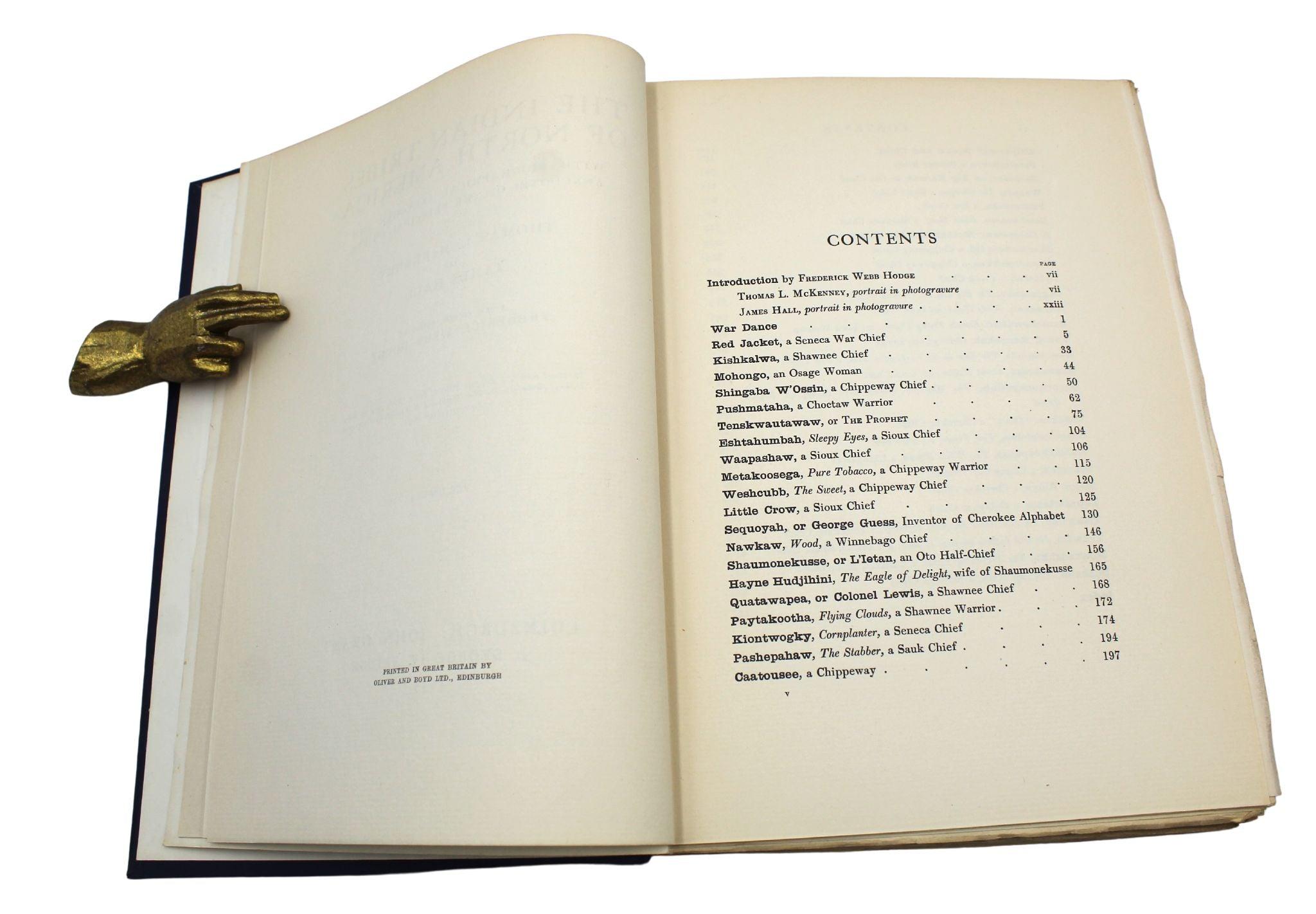 Les tribus indiennes d'Amérique du Nord par Thomas McKenney & A Hall, 3 Vols. Bon état - En vente à Colorado Springs, CO