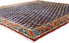 Der Indigo-Obstgarten: Ein persisches Vintage Malayer Meisterwerk von kultiviertem Prestige