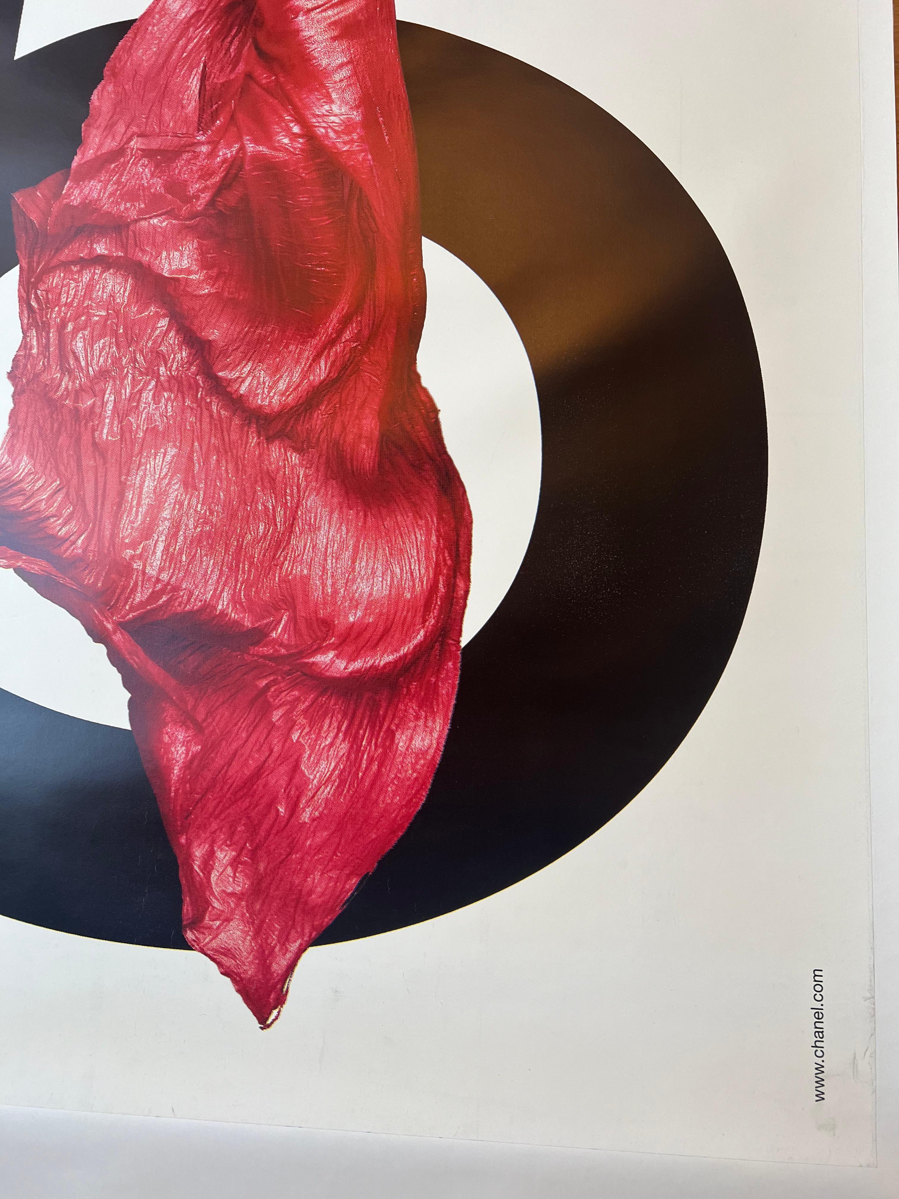 French The infamous Red Dress Chanel No. 5 by Jean Paul Goude 2001 For Sale