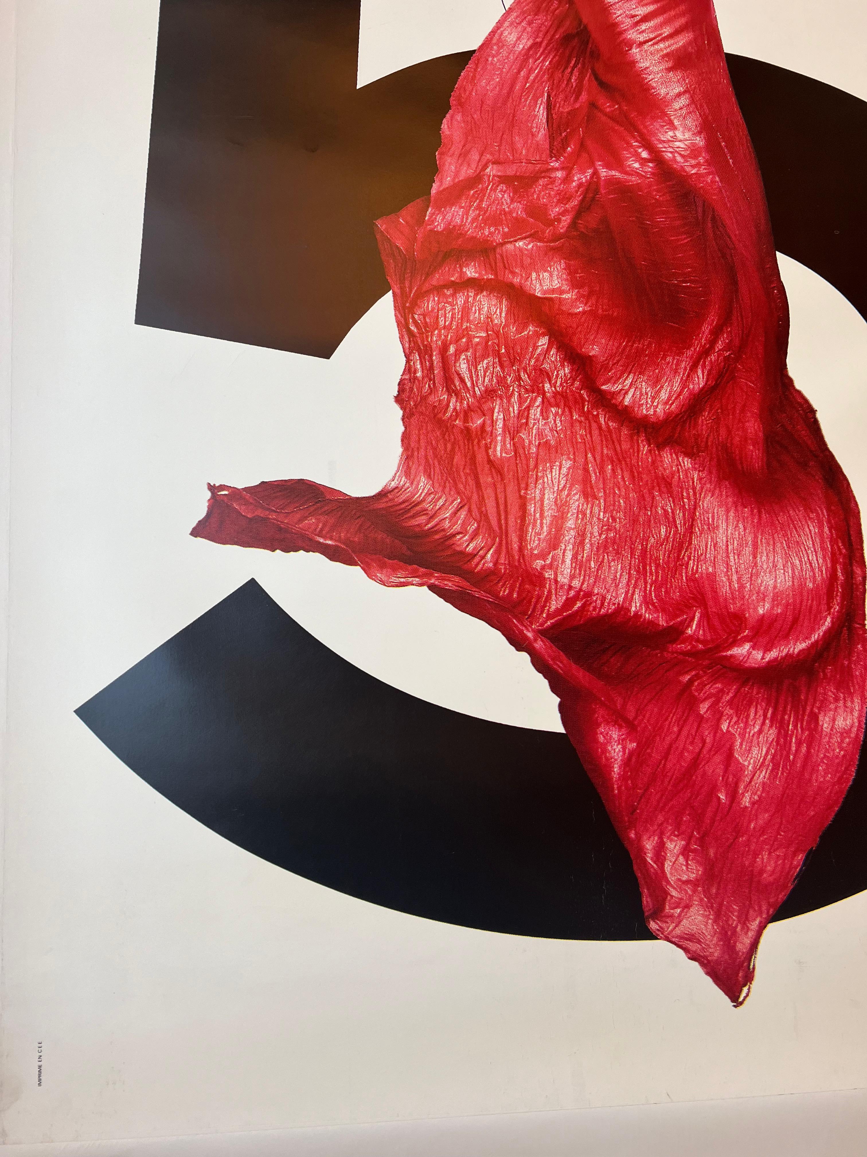 Machine-Made The infamous Red Dress Chanel No. 5 by Jean Paul Goude 2001 For Sale
