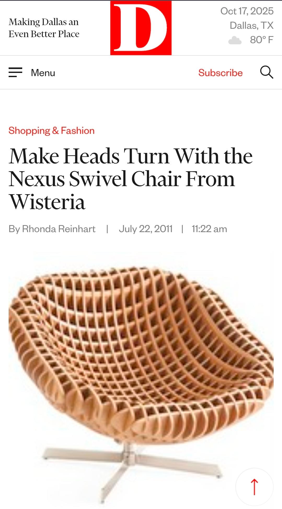 La Infame Silla Giratoria Nexus Wisteria AKA Waffle en venta 11