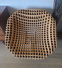 Wisteria Nexus Swivel Chair in Bent Teak Plywood, Modern Design, 2011