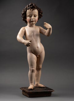The Infant St John the Baptist, a 17th Century Sevillian school Spanish Baroque