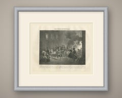The Infernal Machine, Rue Saint Nicaise, Antique Madou Lithograph, 1827
