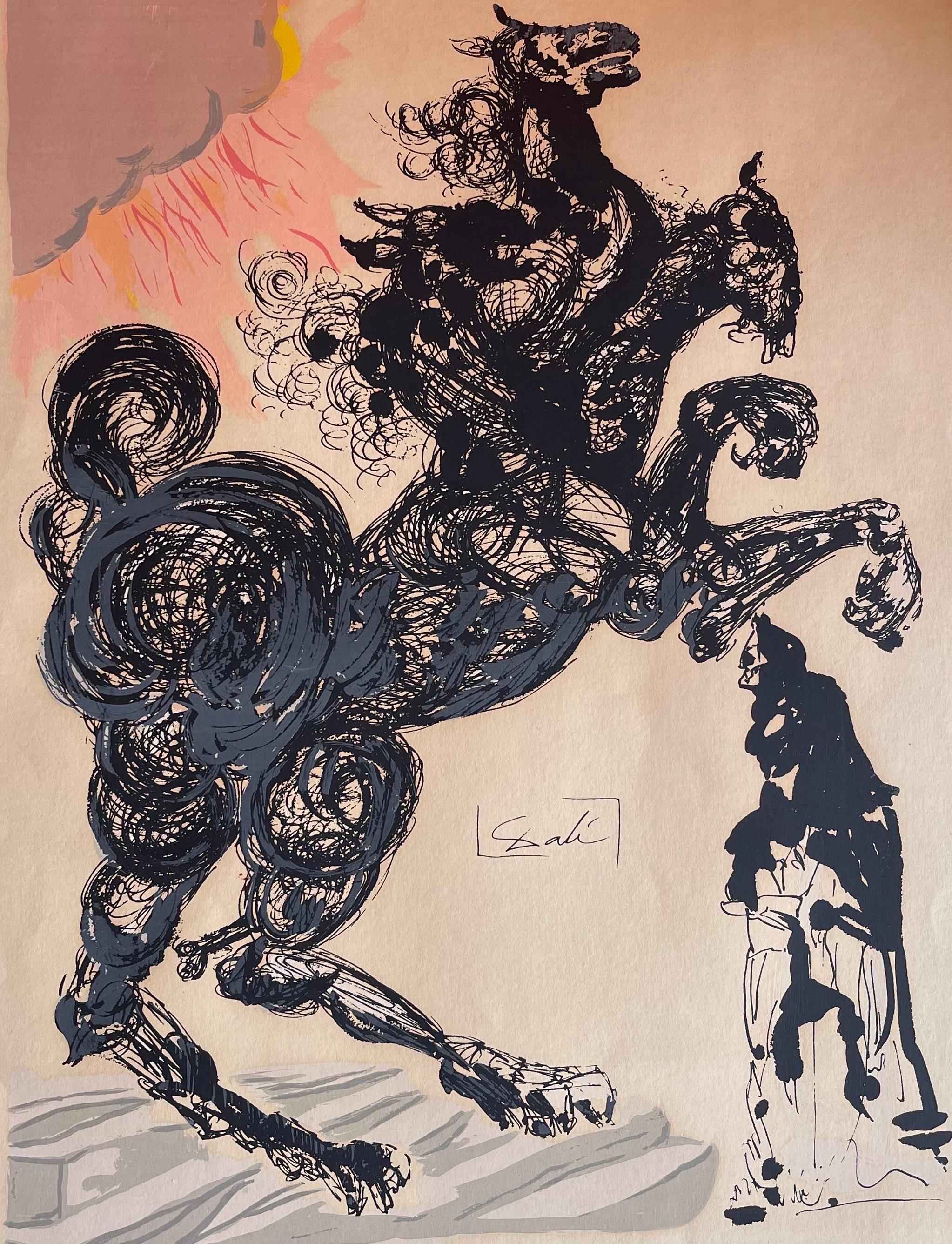 Impression de l'Enfer : Canto 6 « Cerbère » de la Divine Comédie de Salvador Dali en vente 7